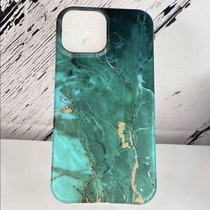 Marble Look iPhone Case for 13 Pro Max, Green